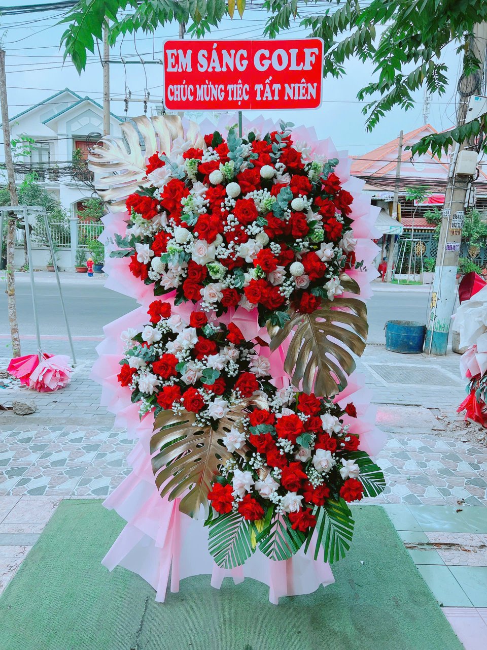 Kệ hoa khai trương Tài Lộc 089