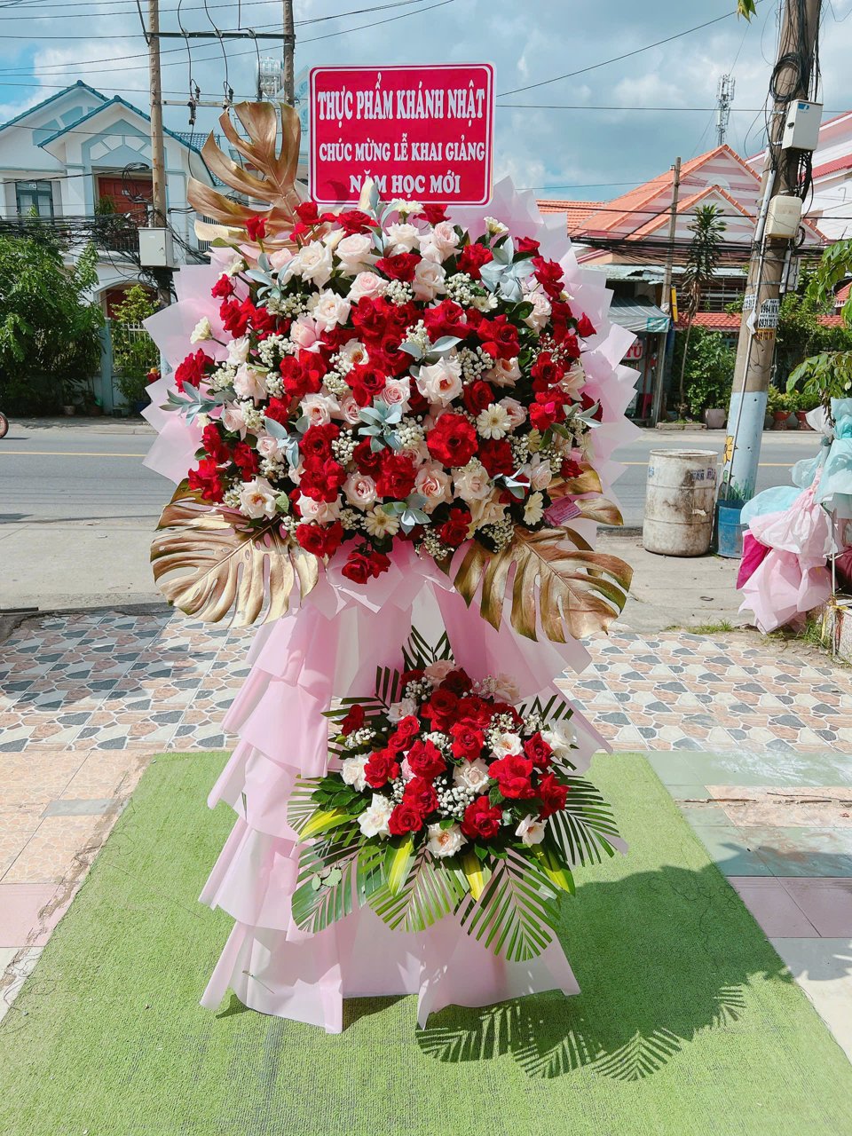 Kệ hoa khai trương Phước Lộc 095