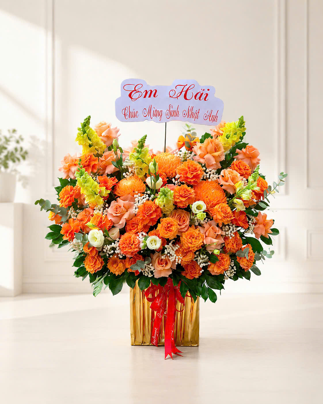 Lẵng hoa sinh nhật Vượng Khí 016