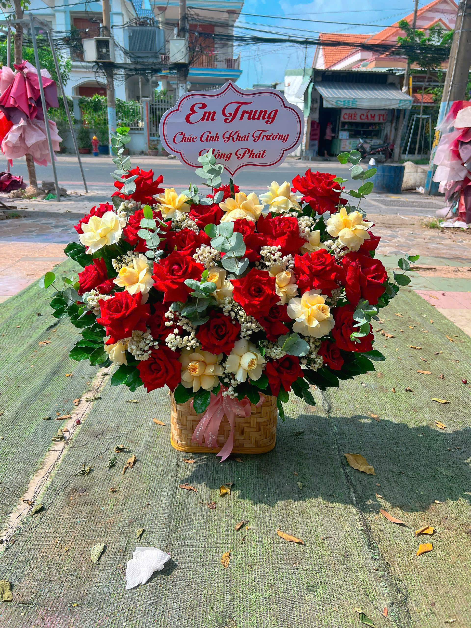 Lẵng hoa sinh nhật Thành Đạt 019