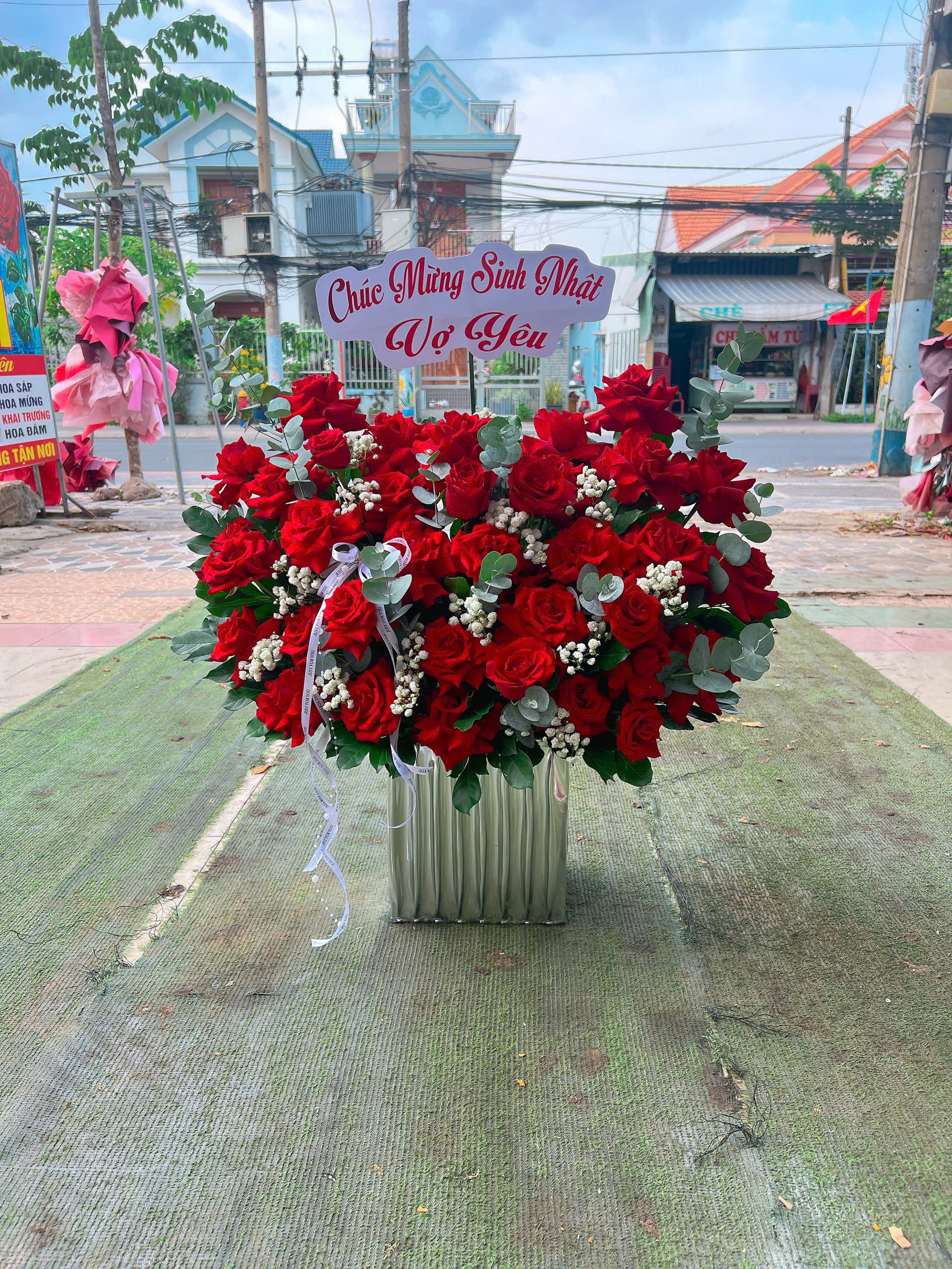 Lẵng hoa sinh nhật Mãn Khai 020