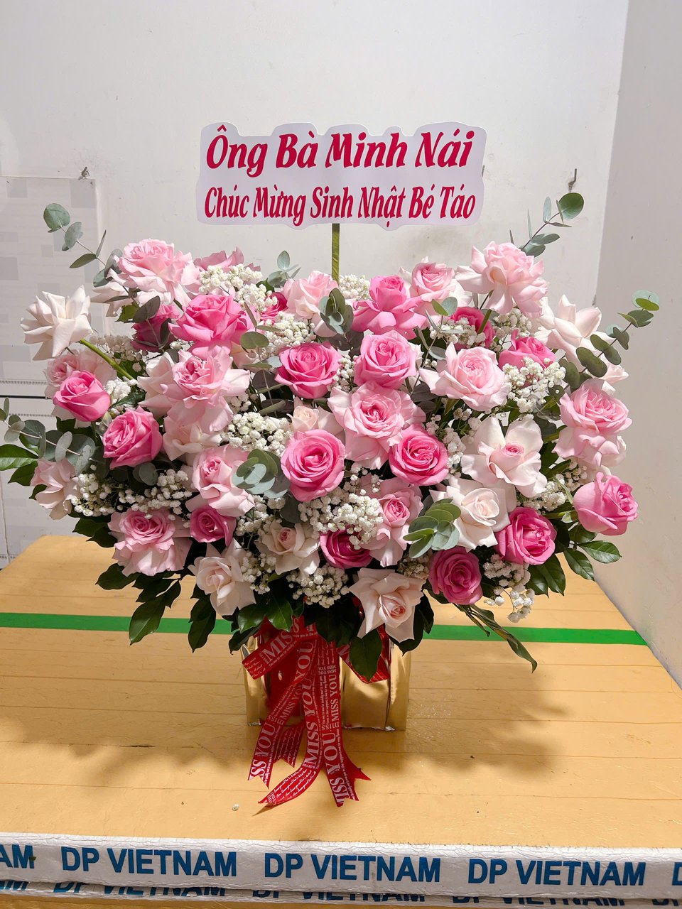 Lẵng hoa sinh nhật Lung Linh 075
